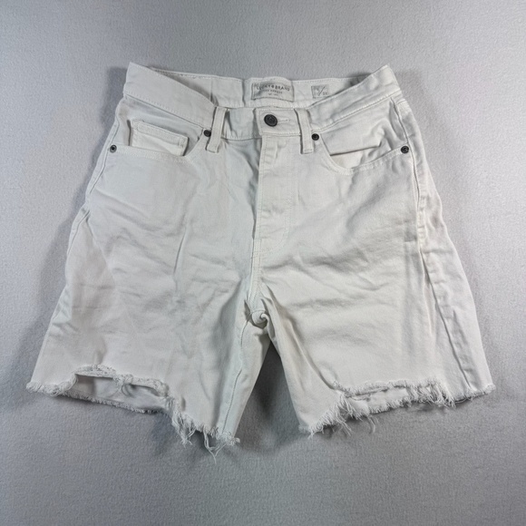 Lucky Brand Shorts Womens 2 White 90s Loose Mid Rise Cut Off - Picture 1 of 12